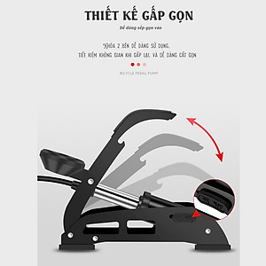 Bơm Đạp Chân 2 Nòng Xilanh BEELORD J54B-01 10 Bar/160 PSI Bơm Chất Lượng Cao Cho Xe Đạp, Xe Máy, Xe Ô tô, Xe Hơi Đa Năng Xếp Gọn (Tặng Kèm 3 Chốt Chân, Hộp đựng bơm) - Mai Lee