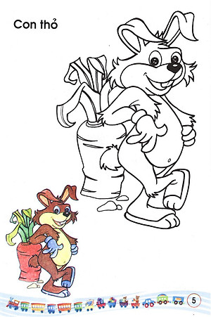 Sách Bé Tập Tô Màu: Các Loại Thú (Tập 1)