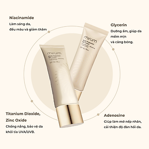 Kem BB 6in1 Mirum làm trắng da, chống lão hoá, dưỡng ẩm, chống tia UV, Lót và nền 50g Mirum Multi Protection BB cream SPF30/PA++ 