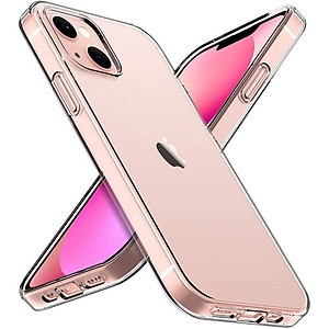 Ốp lưng silicon dẻo trong suốt cho iPhone 13 6.1 inch hiệu Ultra Thin siêu mỏng 0.6mm - Hàng nhập khẩu