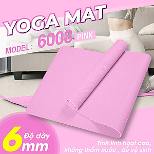 Thảm Tập Yoga 6MM cao cấp , chống trượt TPE, thảm Tập Gym và Yoga Chuyên Nghiệp