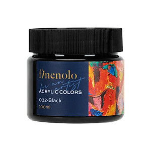 Màu Acrylic 100ml Cao Cấp Dạng Hũ Finenolo Deli - Tô Đất Sét, Đất Nặn Tự Khô, Vẽ Túi Vải Tote, Quần Áo DIY, Giày, Tranh Tường, Đa Chất Liệu, Tươi Sáng, Nhanh Khô - Nhiều Màu Sắc