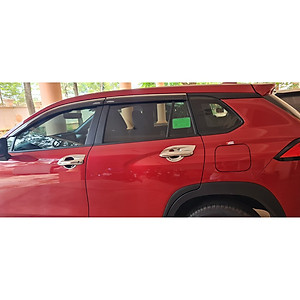 Vè che mưa xe Toyota Corolla CROSS 2020 - 2021 - 2022-2023 chỉ INOX cao cấp
