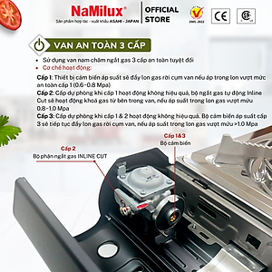 Bếp Gas Mini Cao Cấp PRO 3S NH-P3033PS│Van Ngắt Gas An Toàn 3 cấp│Công Suất Mạnh 3.1 Kw (2.700 kcal/giờ) - Hàng Chính Hãng