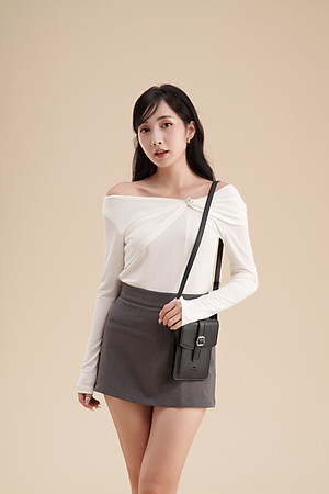 Túi Yuumy ( Thời trang nữ mini đựng điện thoại - Túi đeo chéo da Bergen YN248 )