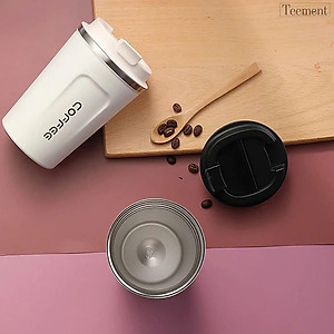 Cốc Giữ Nhiệt Coffeeholic Inox 304 Dung Tích 510ml Cao Cấp Kiểu Dáng Hàn Quốc Cầm Tay Sang Trọng- Hàng Chính Hãng