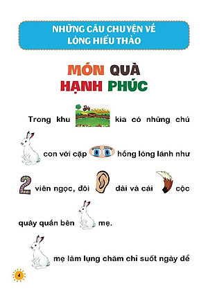 Truyện tư duy hình ảnh cho bé- những câu chuyện về lòng hiếu thảo, sự trung thực, khiêm tốn ( phát triển ngôn ngữ, trí tưởng tượng, khả năng quan sát.....