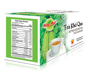 Trà Khổ Qua Túi Lọc Hộp 25 gói - Thương Hiệu Hùng Phát