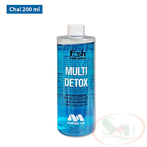 Khử độc nước Multi Detox giảm stress xử lý clo kim loại nặng nước máy bể cá tép thủy sinh