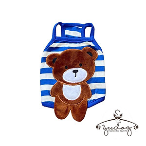 ÁO DÂY PHOM CROPTOP GẤU CUTE CHO THÚ CƯNG CHÓ MÈO