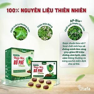Viên ngậm Thiên Môn Bổ Phế Premium – Giúp giảm nhanh ngứa rát họng, đau họng, khản tiếng, giảm ho, bổ phế do viêm họng, viêm phế quản [Chính hãng TITAFA]  