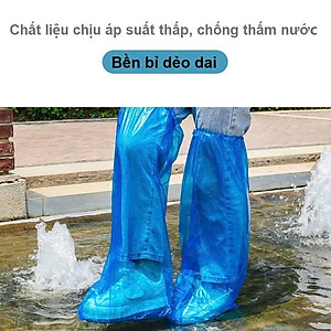 Combo 2 Đôi Bao Giày Đi Mưa - Áo Mưa Bọc Giày Dép Thời Trang Khô Ráo Dù Mưa Bão Bộ 2 bọc giày đi mưa chống nước trong suốt co giãn hiệu áo mưa cho giày Ủng đi mưa nilon bọc giày đi mưa Free Size Loại dày A1 đặc biệt chống ướt bẩn giày Đi Chơi Phượt Đi Làm