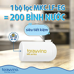 Lõi lọc nước thay thế tại vòi Nhật Bản Torayvino MKC.LF-EG - Khuyên dùng nấu ăn và rửa rau quả - 4000L - Hàng chính hãng