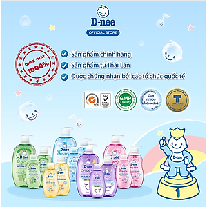 Dung Dịch Tắm Gội Toàn Thân Cho Bé Dưới 3 Tuổi D-nee - Chai 800ml (Xanh)