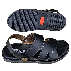 Giày Sandal Nam HA NAM Da Bò Thật Cao Cấp Đế Cao Su Chống Trơn Trượt DNA2243