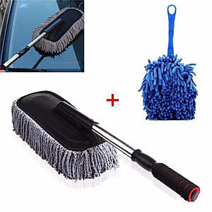 Bộ chổi lau xe sợi dầu cỡ lớn và chổi lau nội thất