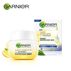Kem dưỡng serum Garnier sáng da ban ngày và măt nạ ngủ ban đêm Light Complete 50ml 