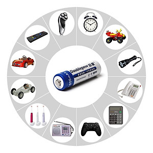 Combo Sạc DP-B06 Kèm Pin Sạc AA Doublepow 1200mAh lắp MIC không dây, máy đo huyết áp,remote...