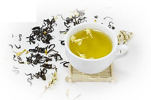 Trà Ướp Hoa Nhài Tân Cương Xanh - Trà Tân Cương ướp hoa nhài tự nhiên