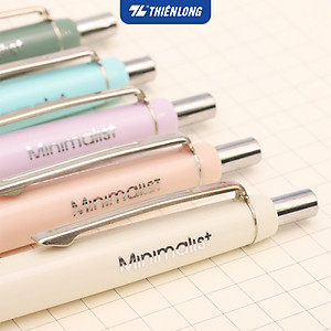 Combo 5/10/20 Bút gel B - Minimalist Butter Gel Thiên Long - Premium tip - Mực Xanh - Màu thân ngẫu nhiên