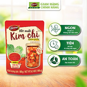 Xốt Muối Kim Chi Hàn Quốc Barona 180g, combo 3 gói