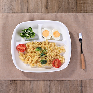 Khay chia 3 ngăn cho bé ăn dặm nội địa Nhật Bản