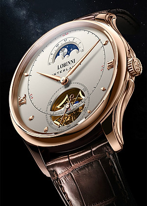 Đồng hồ nam chính hãng LOBINNI LB13023G-D1 hàng mới 100%,Kính sapphire ,chống xước,chống nước 50m,mặt trắng vỏ vàng hồng dây da nâu xịn, thép không gỉ 316L,Đồng hồ cơ (Automatic) bảo hành 24 tháng, Mới 100%,thiết kế đơn giản trẻ trung và sang trọng