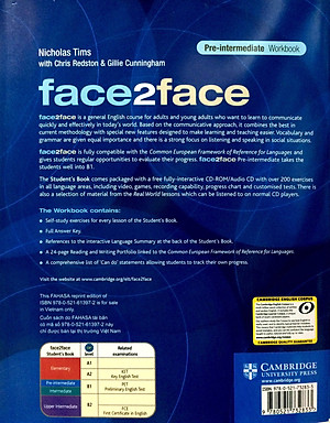 Face2Face Pre-Int WB with key Reprint Edition