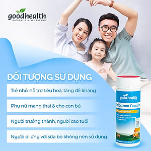 Sữa non viên  Goodhealth Colostrum Capsules hộp 90 viên- Tăng cường sức đề kháng-Hàng nhập khẩu chính hãng tại New Zealand