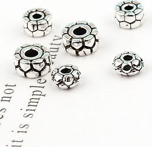 Combo 10 cái charm bạc chặn hình răng cưa - Ngọc Quý Gemstones