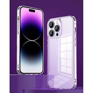 Ốp lưng siêu mỏng 0.3mm chống ố cho iPhone 15 Pro Max / 15 Pro / 15 Plus / 15 hiệu Memumi Crystal thiết kế ôm sát máy, chống sốc , chống trầy xước - Hàng nhập khẩu 