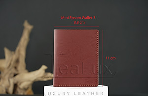 Ví Da Epsom Dáng Đứng Handmade Lealux Epsom Wallet 3