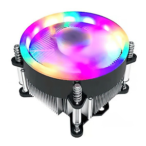 Quạt tản nhiệt CPU Led rainbow 11X for Intell lõi đồng nguyên chất cho máy tính hàng nhập khẩu