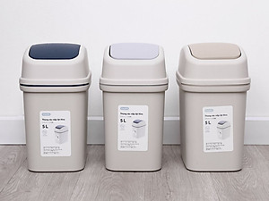 Thùng Rác Nắp Lật Hiro Nhiều Cỡ Bền Đẹp Hàng Xuất Nhật Inochi - Chính Hãng ( tặng kèm khăn lau đa năng pakasa) 