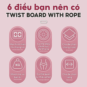 BG Dụng cụ tập thể dục xoay eo bụng đứng 3003R - 3004R cho massage chân giảm cân, bàn xoay eo tập bụng, xoay eo