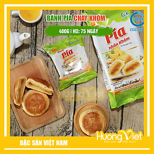 Đặc Sản Sóc Trăng - Bánh Pía Chay Khóm Không Sầu Riêng 400G, Bánh Pía Không Trứng Tân Huê Viên Sóc Trăng