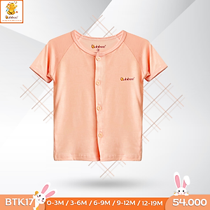 Áo sơ sinh cài giữa ráp lăn vải visco siêu mềm mại cho bé BTK17