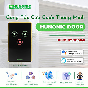 Công Tắc Cửa Cuốn Thông Minh Hunonic Door Trắng│Công tắc điều khiển cửa cuốn từ xa bằng điện thoại -2022