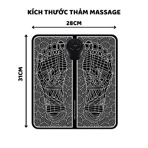 Thảm Massage Chân Toshiko Giúp Lưu Thông Khí Huyết, Giảm Đau Mỏi Chân, Máy Massage Chân Xung Điện