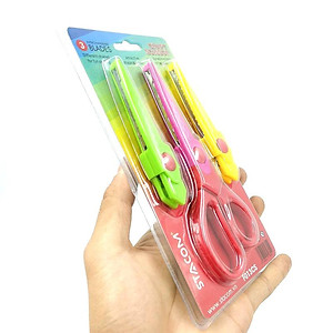 Kéo Cắt Giấy Stacom Thay Lưỡi F013CS (3 Lưỡi Kéo)