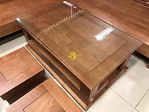 Bộ sofa góc tay trơn thanh lịch gỗ sồi Nga