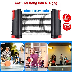Cọc Lưới Bóng Bàn Rút Gọn Chất Liệu ABS Cao Cấp Chiều Dài Điều Chỉnh Tới 1,7m Chính Hãng dododios