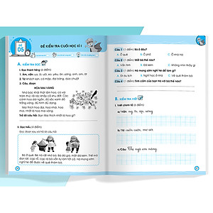 Combo 2 Cuốn Đề Ôn Luyện Và Tự Kiểm Tra Tiếng Việt Lớp 1