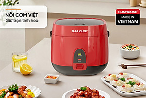 NỒI CƠM ĐIỆN 1.8L SUNHOUSE SHD8611R (700W) - Hàng chính hãng