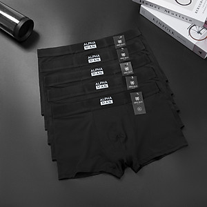 Quần boxer nam , quần lót đùi nam ALPHA được làm bằng chất thun lạnh mềm mịn thấm hút mồ hôi co giãn 4 chiều