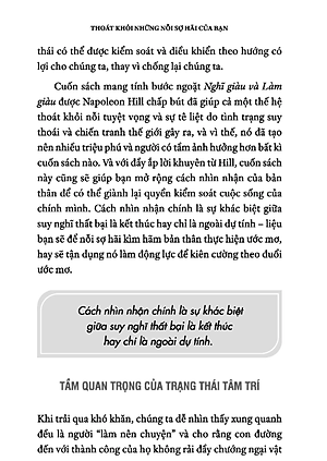 Sách Thoát Khỏi Những Nỗi Sợ Hãi Của Bạn Dể Tiến Bước Tới Thành Công