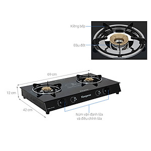 Bếp ga dương Kangaroo KG207G - Hàng chính hãng