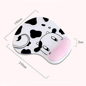 Miếng lót chuột có đệm đỡ cổ tay silicon 3D hình thú siêu mềm siêu dễ thương - Hàng chính hãng