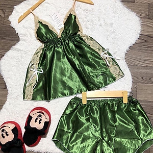 Đồ ngủ sexy nữ Đồ ngủ hai dây có mút ngực chất phi hai dây chất mịn quyến rũ, 5