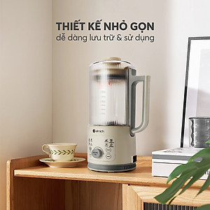 Máy làm sữa hạt Elmich CBE-8720, công suất xay 300W, công suất nấu 500W, dung tích xay nóng 600ml và xay lạnh 800ml, lưỡi dao với 10 cánh giúp xay nhuyễn, nhỏ gọn, dễ dàng lưu trữ và sử dụng - Hàng chính hãng